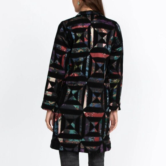 Johnny Was Diamante Applique Coat Size XL - Picture 6 of 9